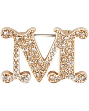 Max Mara Mxafacella Brooch - Metallic
