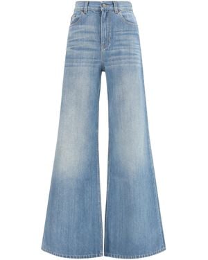 Chloé Chloé High-Rise Wide-Leg Denim Jeans - Blue