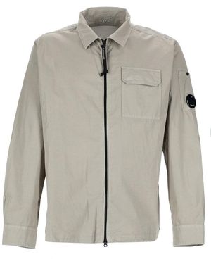 C.P. Company Solid Shirt Collar Jacket - Gray