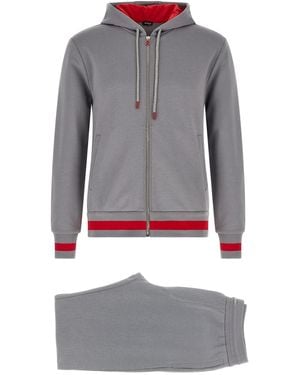 Kiton Cotton Tracksuit - Gray