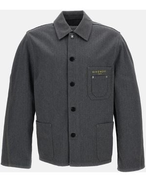 Givenchy Jacket With Patch Pockets - Gray