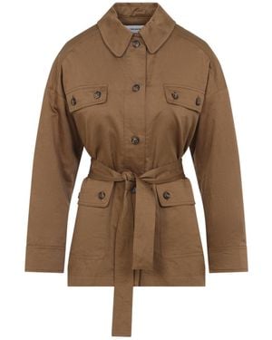 Yves Salomon Shirt Jacket - Brown
