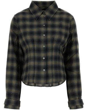 Our Legacy Embroidered Cotton Blend Shirt - Black