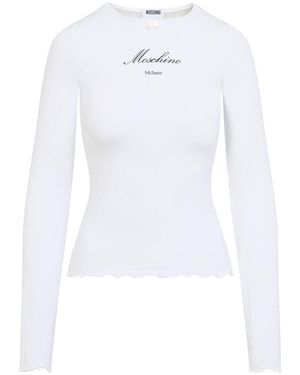 Moschino Ls T-Shirt - White
