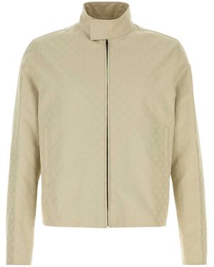 Gucci Gg Cotton Jacket - Natural