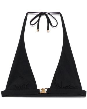 Celine Triangle Bikini Top - Black