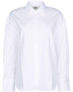 TOTEME Boxy Poplin Shirt - White