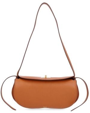 Celine Hot Dog Bag - White