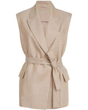 Brunello Cucinelli Neutrals Jackets - Natural
