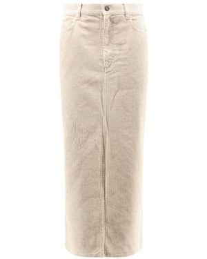 Isabel Marant Marant Etoile Odalie Cotton And Linen Skirt - White