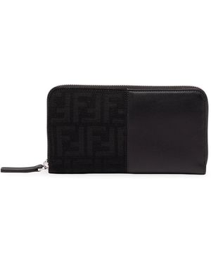 Fendi Zip Around Squared Ff - Black