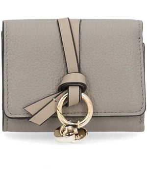 Chloé Alphabet Folding Wallet - Gray