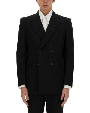 McQueen Double-Breasted Jacket - Black