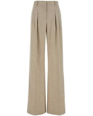 ANDAMANE Melange Sand Stretch Twill Nathalie Pant - Natural