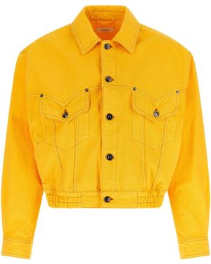 Versace Over Denim Bluson - Yellow