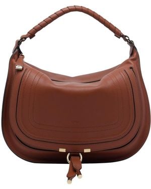 Chloé Marcie Shoulder Bag - Brown