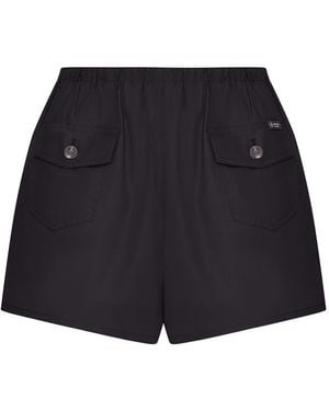 Prada Cotton Piquet Shorts - Blue