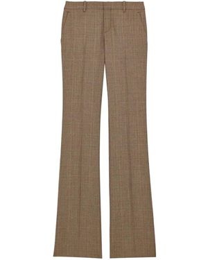 Saint Laurent Flared Pants - Natural