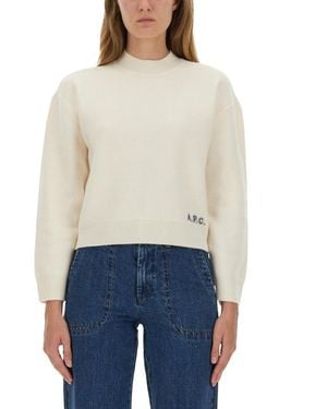A.P.C. Esther" Sweathirt - White