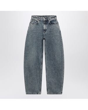 Alaïa Alaia Rounded Denim Jeans - Blue