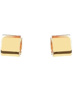 TOTEME Small, Designer Hoop Earrings - Metallic