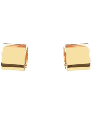 TOTEME Small, Designer Hoop Earrings - Metallic
