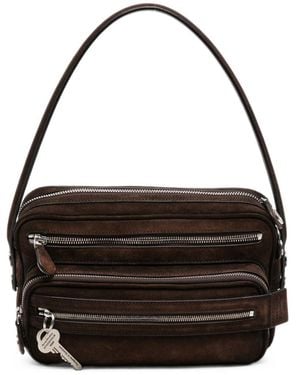 Acne Studios Camero Party Leather Shoulder Bag - Black