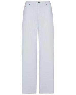 Phoebe Philo Jeans With Back Zip And Big Keith Pocket - White