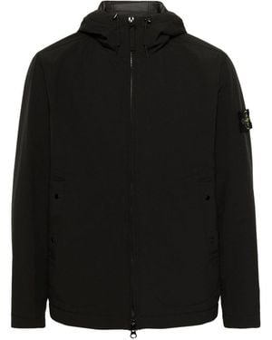 Stone Island Hooded Blouson Jacket - Black