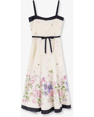 Dior Dior Silk Dress With Print - White
