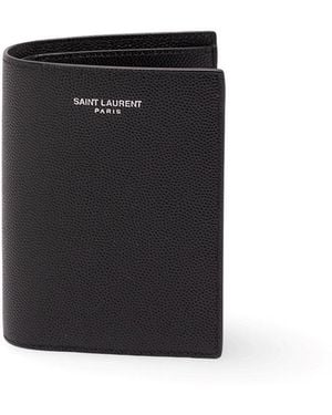 Saint Laurent Paris Credit Card Wallet - Black