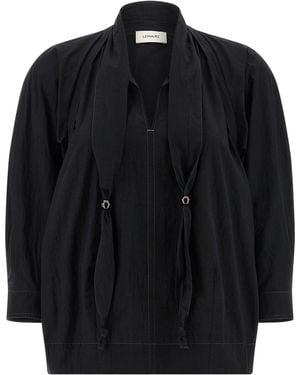 Lemaire Blouse With Scarf - Black