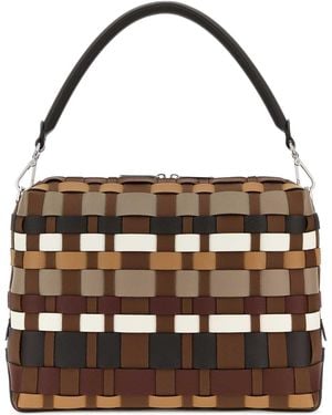 Fendi Leather Large Lui Shopping Bag - Black
