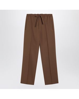 Valentino Gabardine Pants - Brown