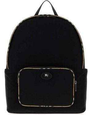 Burberry Canvas Backpack - Black