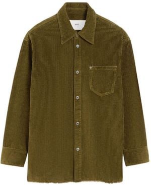 Ami Paris Cotton Overshirt - Green