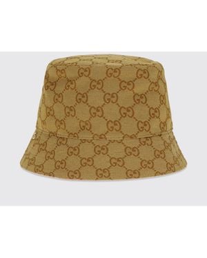 Gucci Gg Monogram Jacquard Cotton Bucket Hat - Green