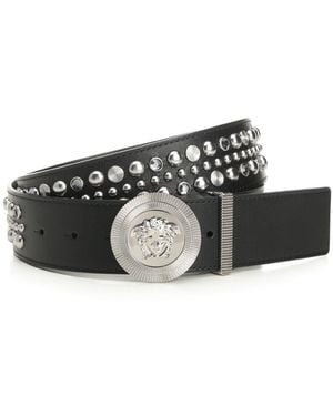 Versace Belt H.40 Lamb Leather With Studs - Multicolor