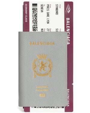 Balenciaga "Passport" Wallet - Gray