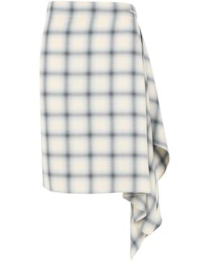 Coperni 'Zero' Viscose Skirt - White