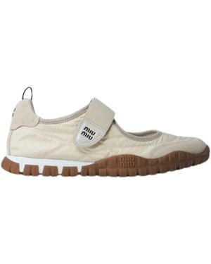 Miu Miu Ballet Flats - White