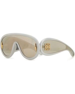 Loewe Light Acetate Paulaâ€S Ibiza Wave Mask Sunglasses - Gray
