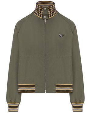 Prada Tec Canvas Blouson - Green