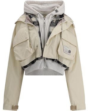 Maison Mihara Yasuhiro Patchwork Design Jacket - White