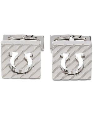 Ferragamo Cufflinks Palla Brass - Metallic