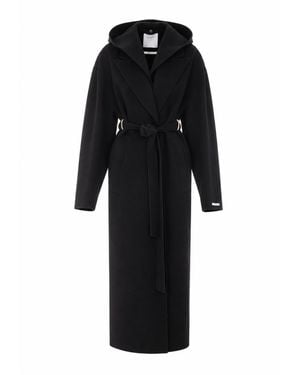 Sportmax Olmo Pure Wool Over Coat - Black