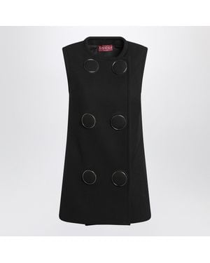Gucci Vest With Large Buttons - Black
