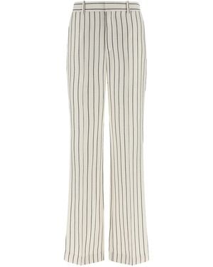 Balmain Striped Pants - White