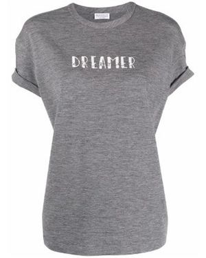 Brunello Cucinelli Dreamer Jersey T - Gray
