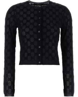Gucci Viscose Blend Cardigan - Black